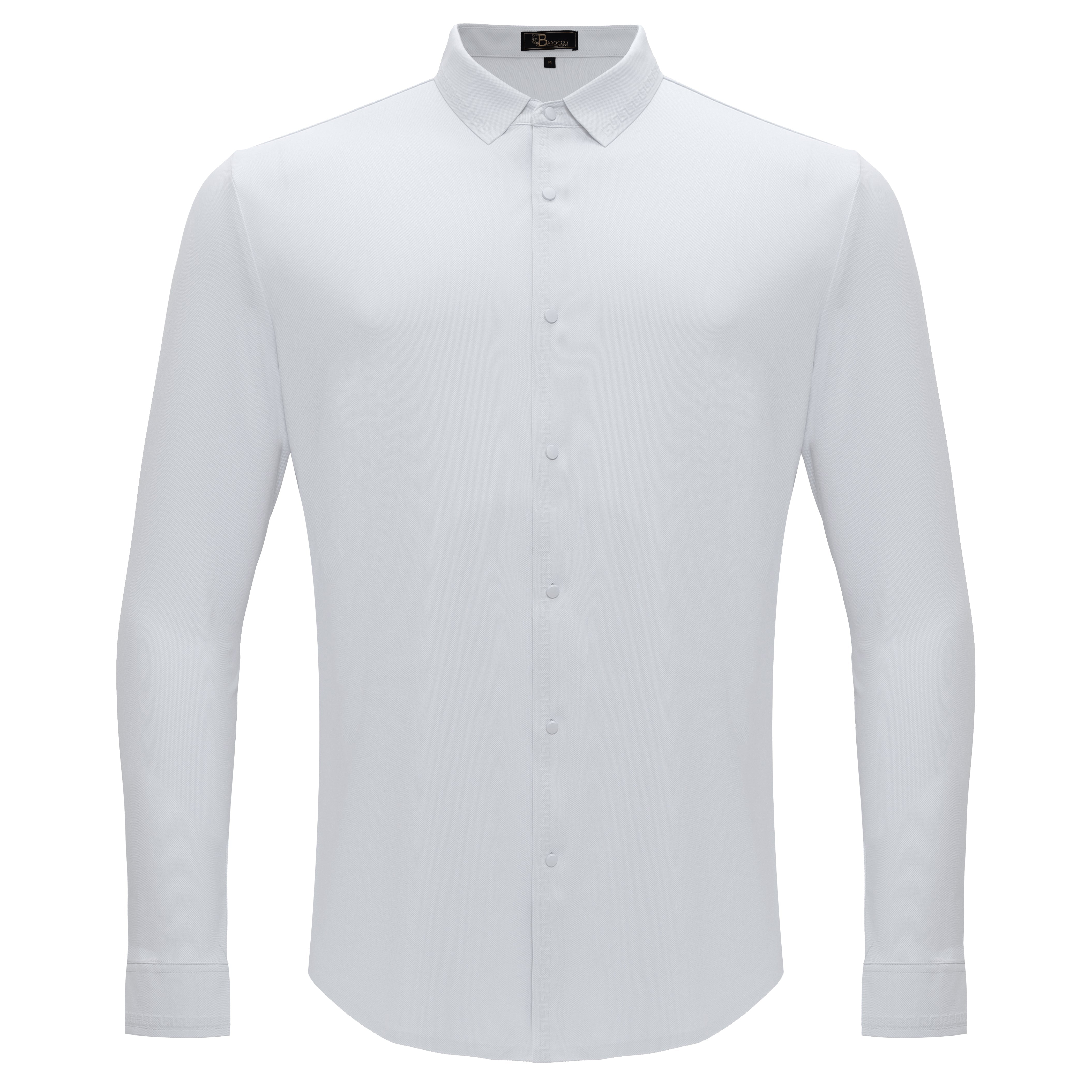 Olympic Victory Button-Up Shirt WHITE - Dudes Boutique
