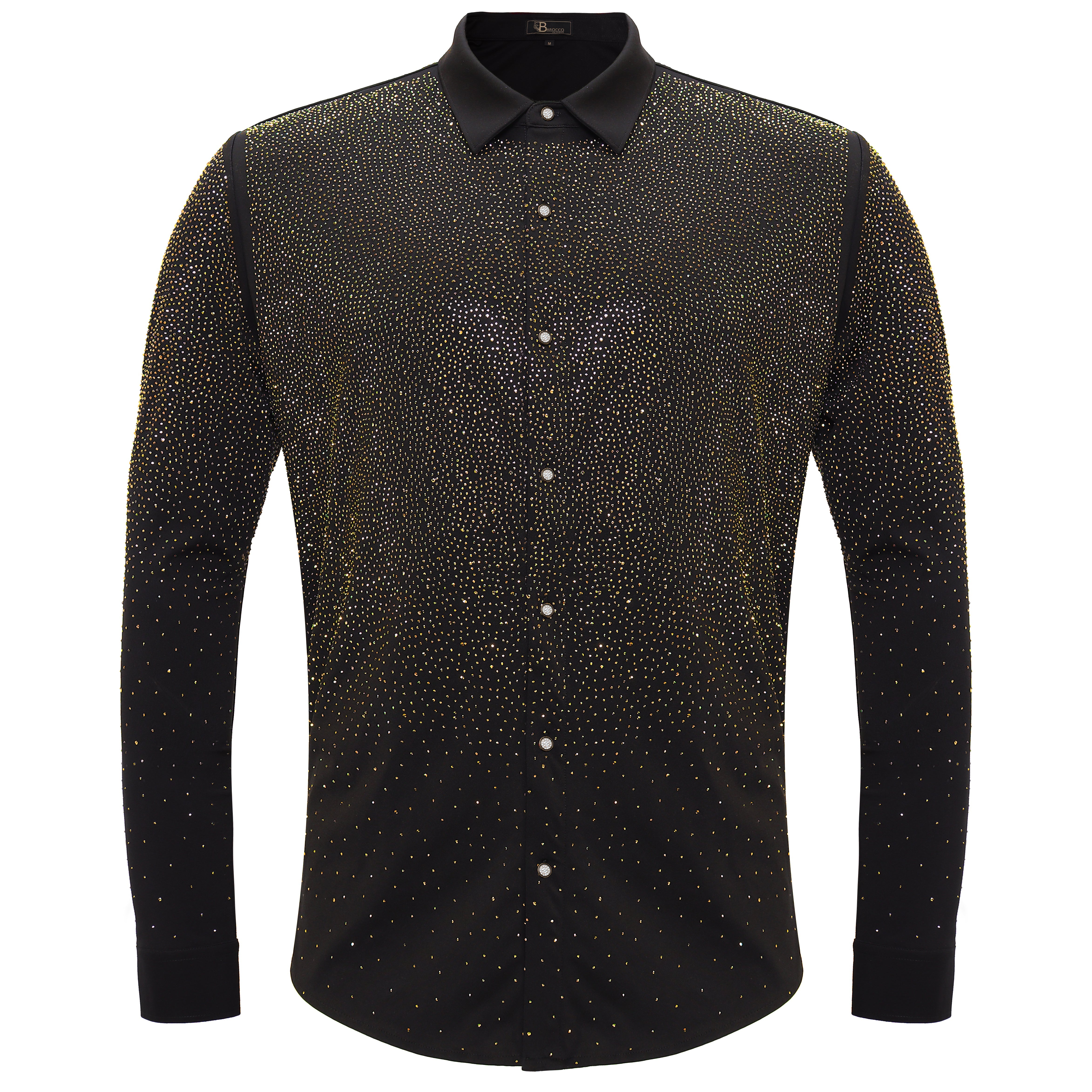Super Nova Button-Up Shirt BLACK/GOLD – Dudes Boutique
