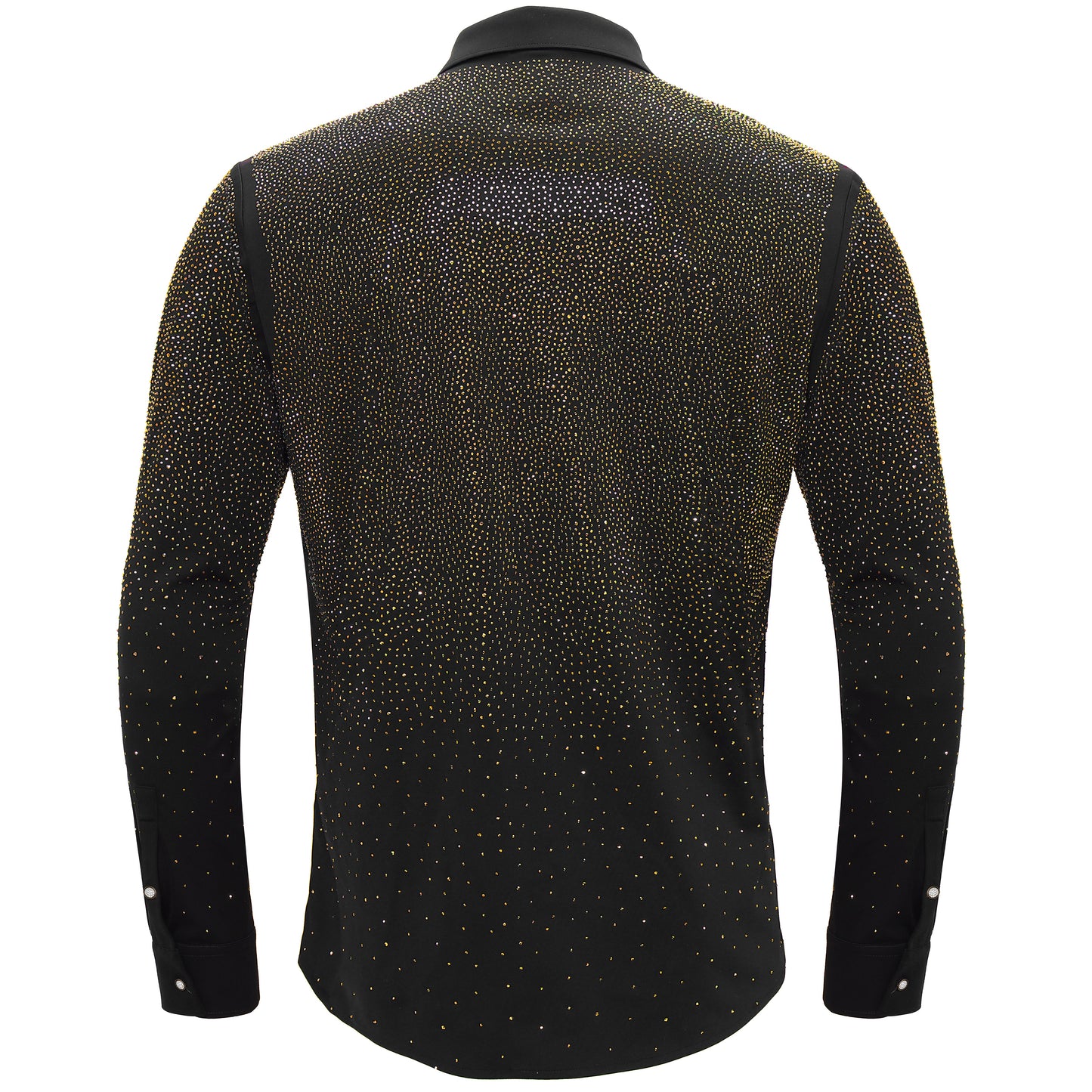 Super Nova Button-Up Shirt BLACK/GOLD - Dudes Boutique