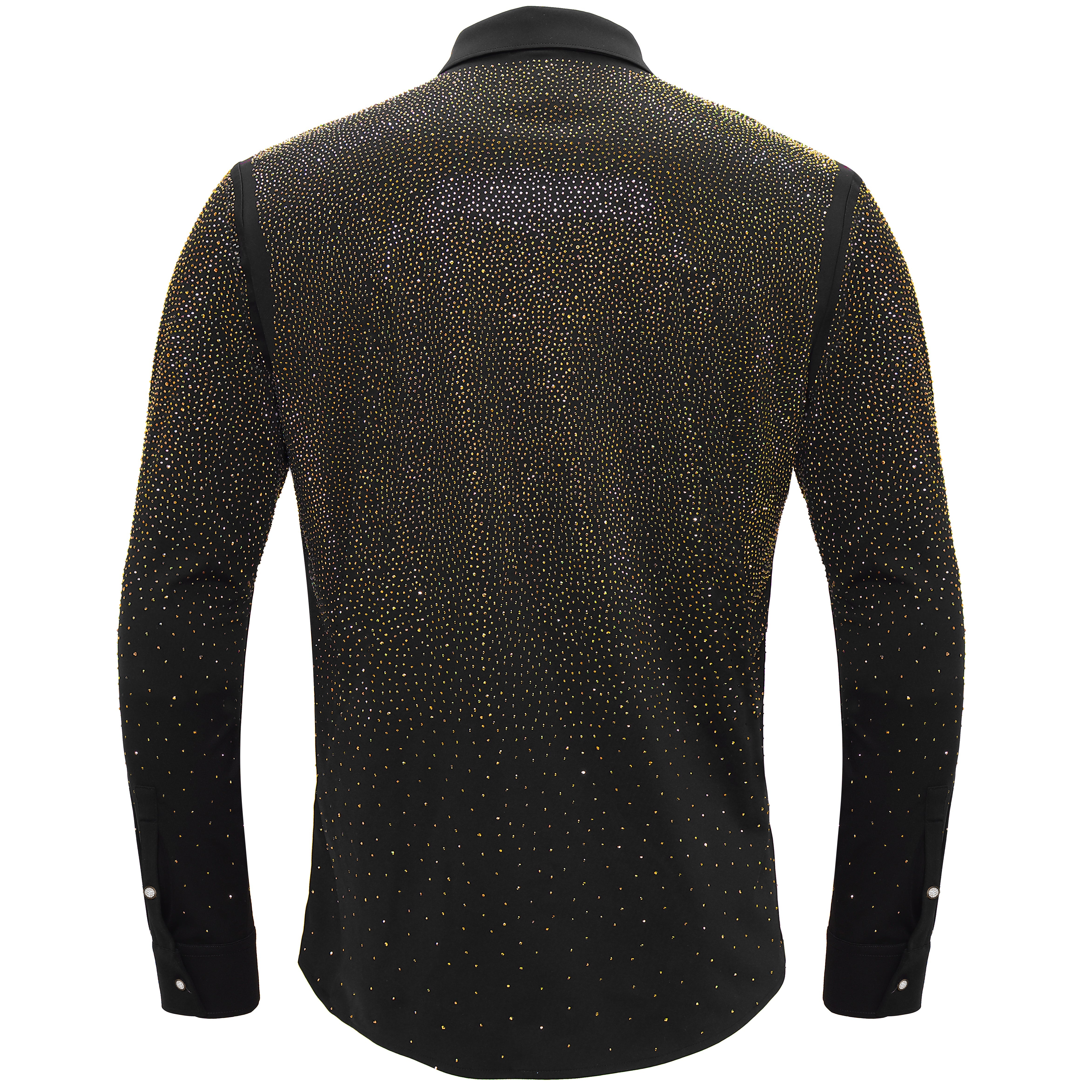 Super Nova Button-Up Shirt BLACK/GOLD - Dudes Boutique