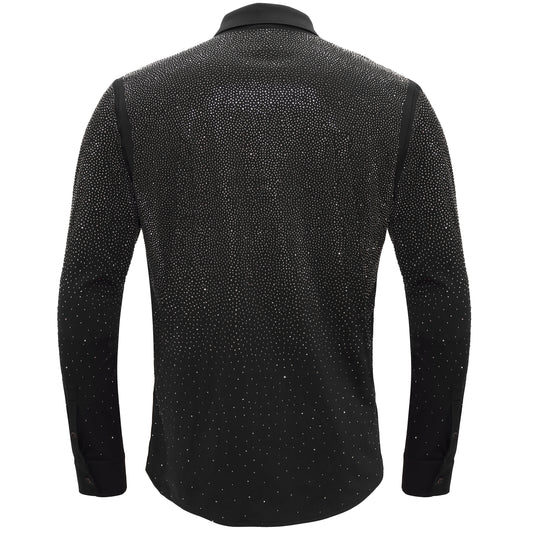 Super Nova Button-Up Shirt BLACK/GUN METAL - Dudes Boutique
