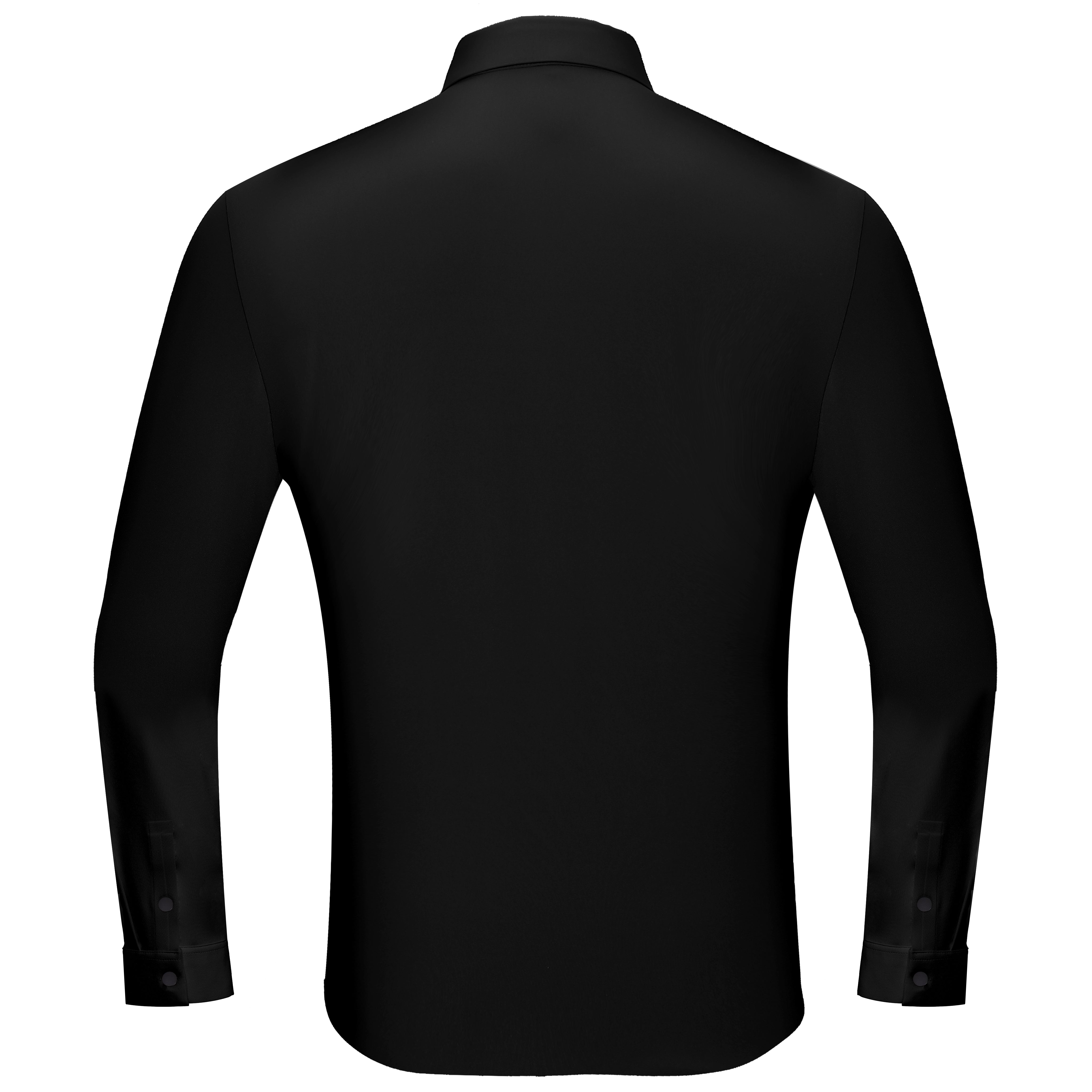 Dazzling Dapper Button-Up Shirt BLACK/SILVER - Dudes Boutique