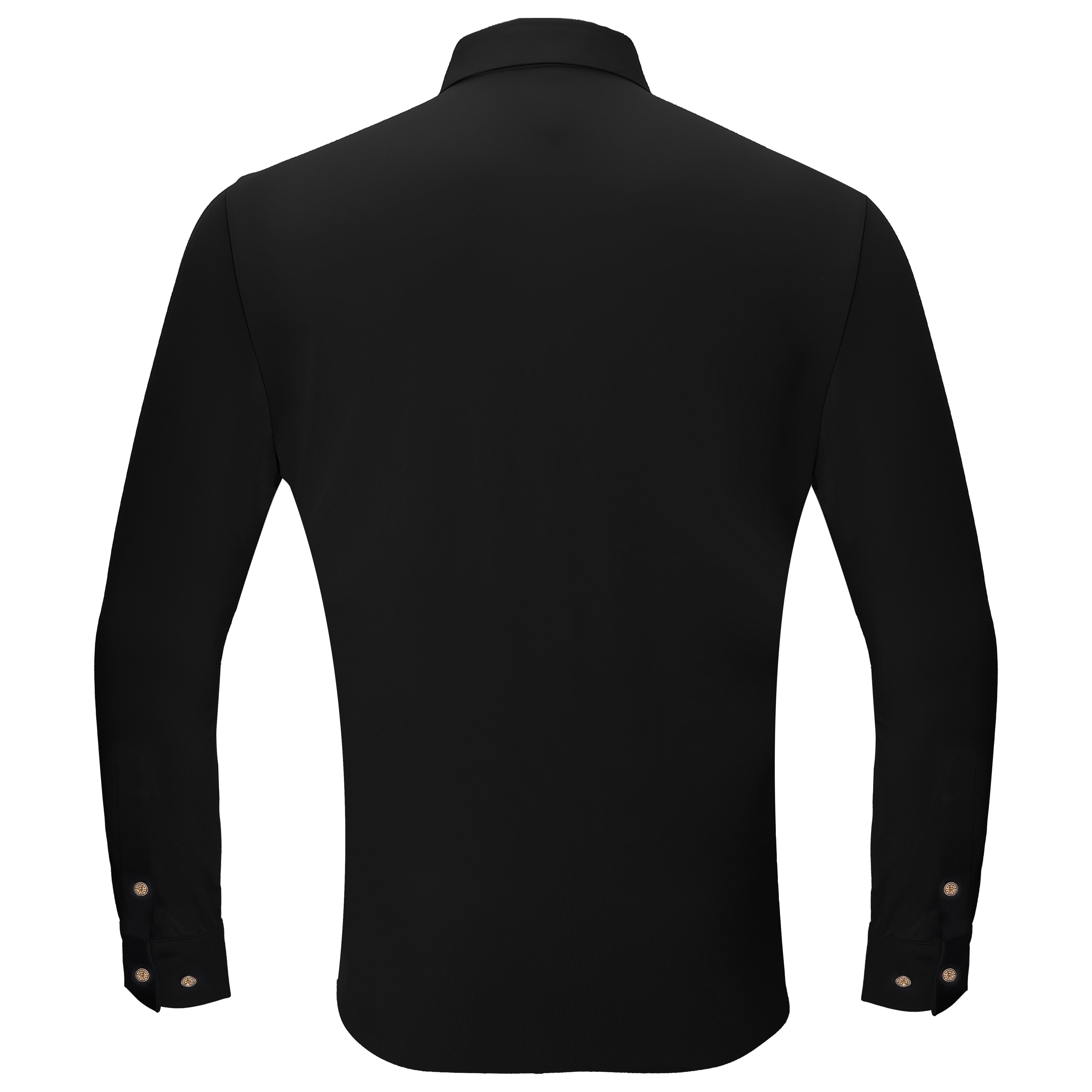 Crystal Flex Button-Up Shirt BLACK/GOLD - Dudes Boutique