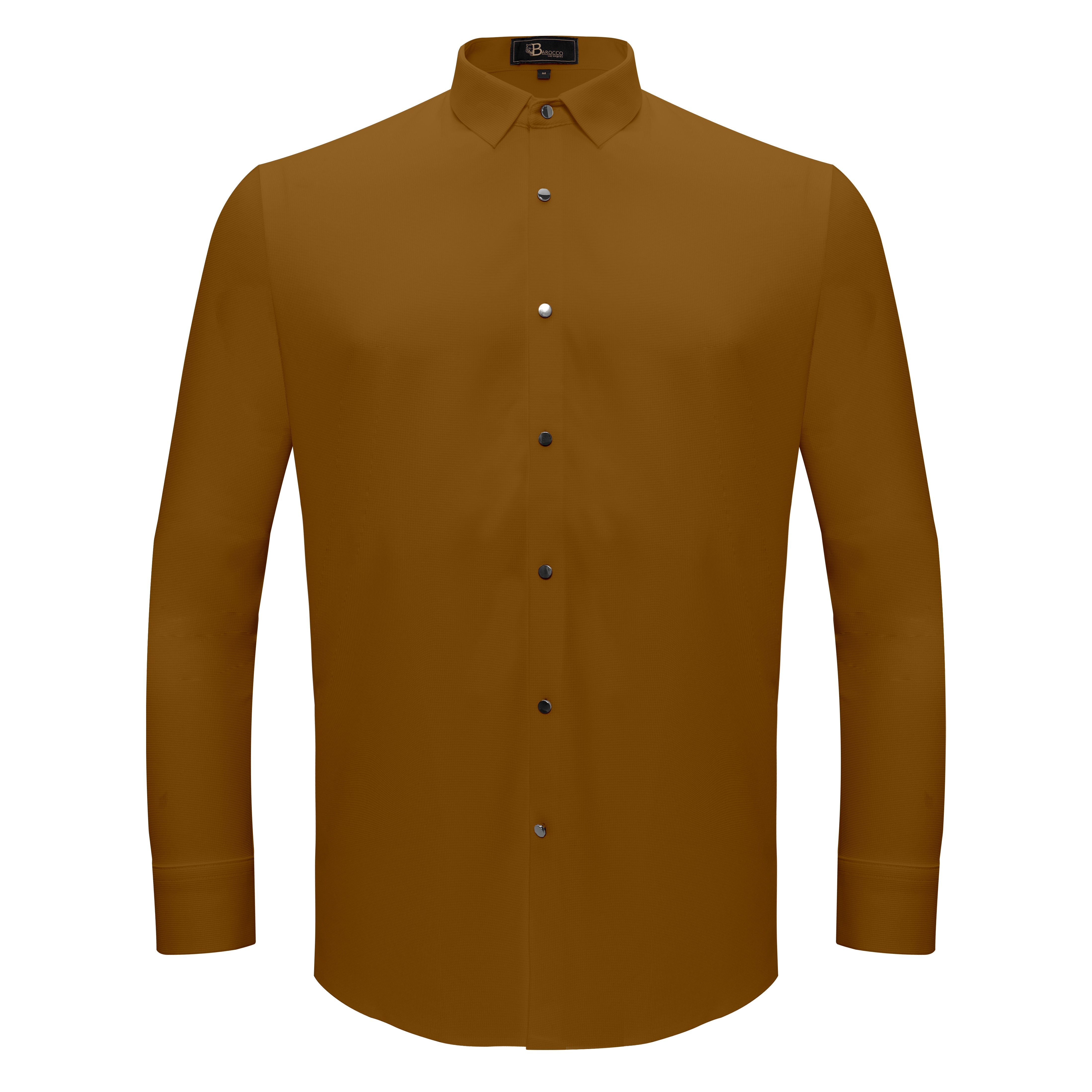 Silver Sophistication Button-Up Shirt KHAKI - Dudes Boutique