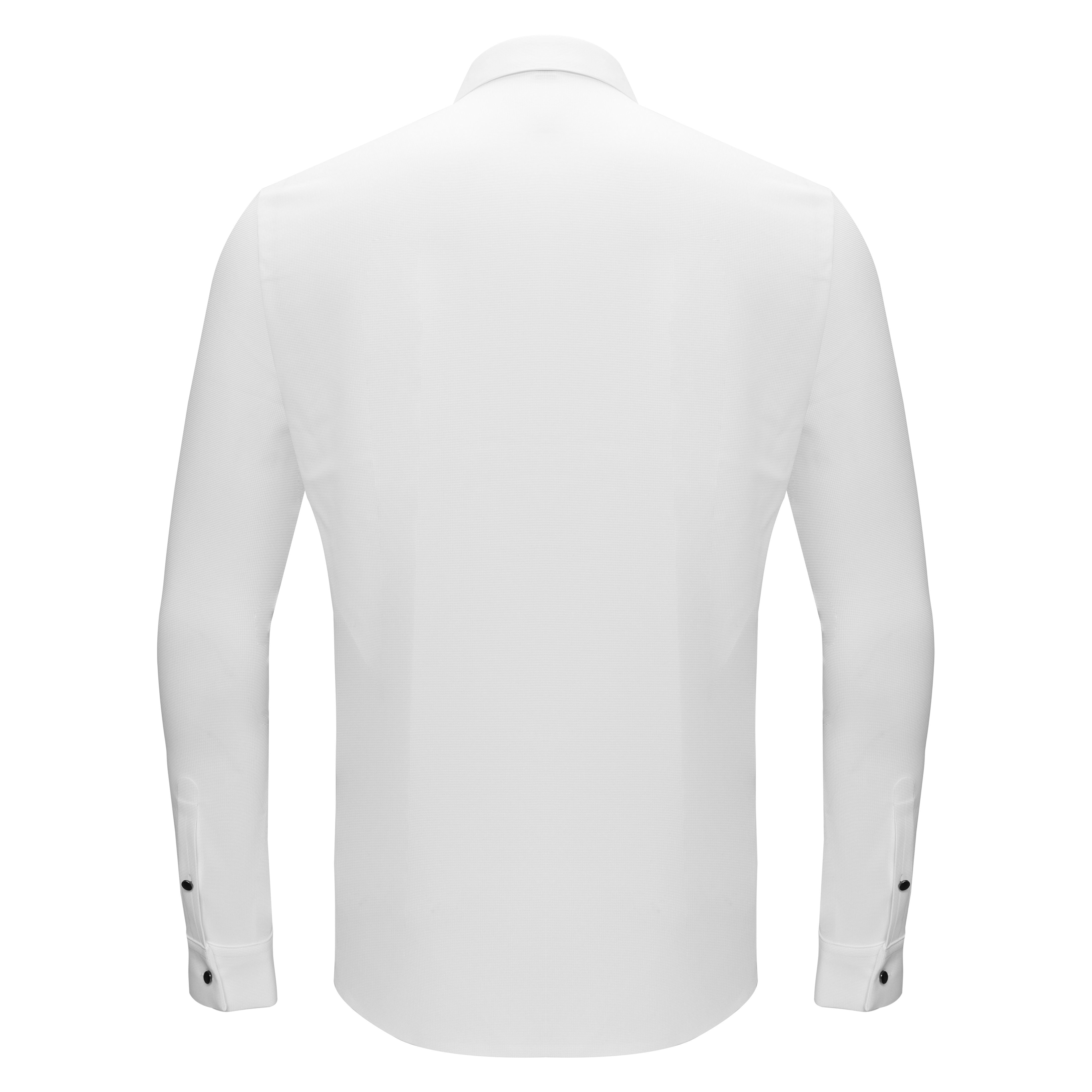 Silver Sophistication Button-Up Shirt WHITE - Dudes Boutique