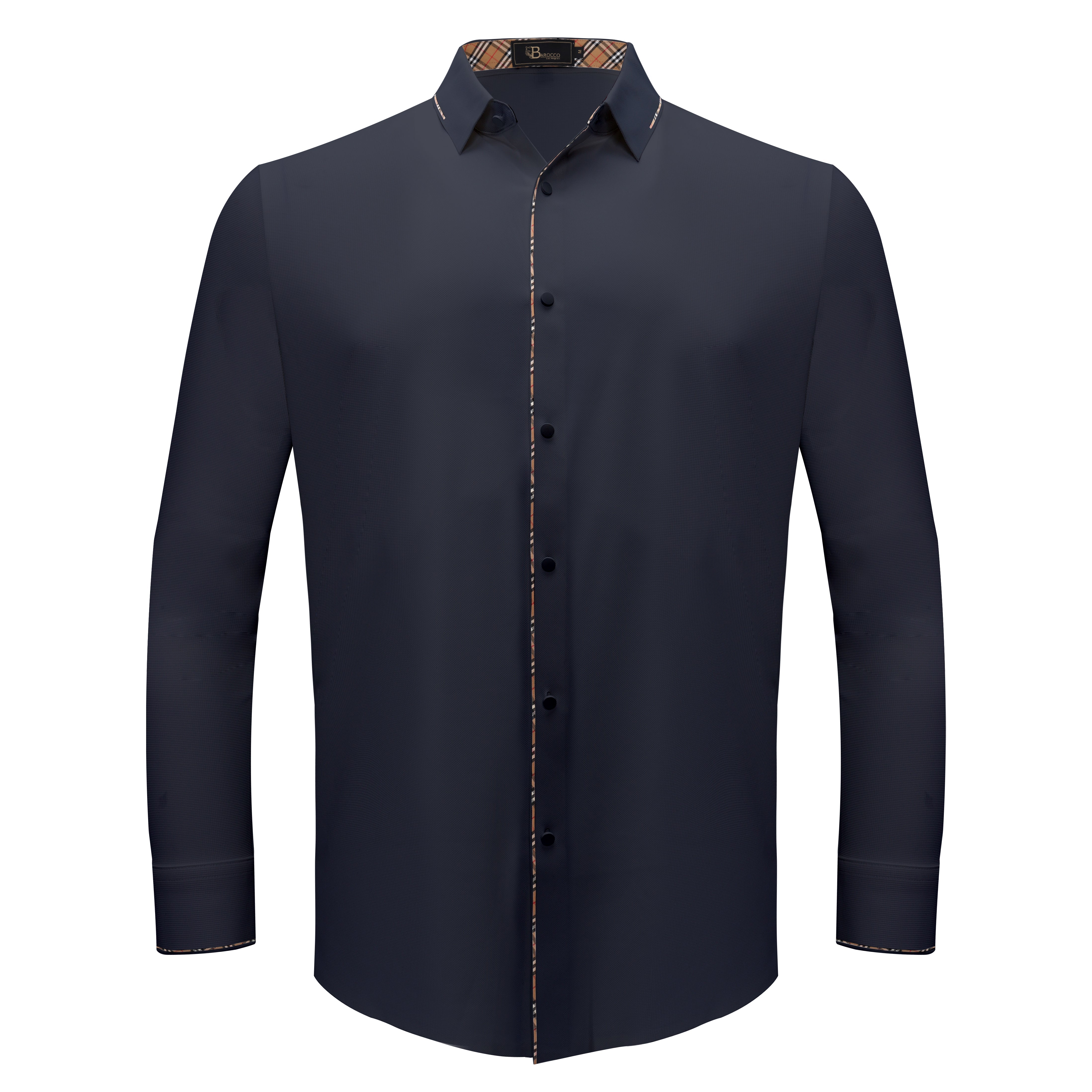Modern Class Button up shirt NAVY - Dudes Boutique
