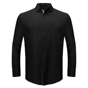 Power Move Button-Up Shirt BLACK - Dudes Boutique
