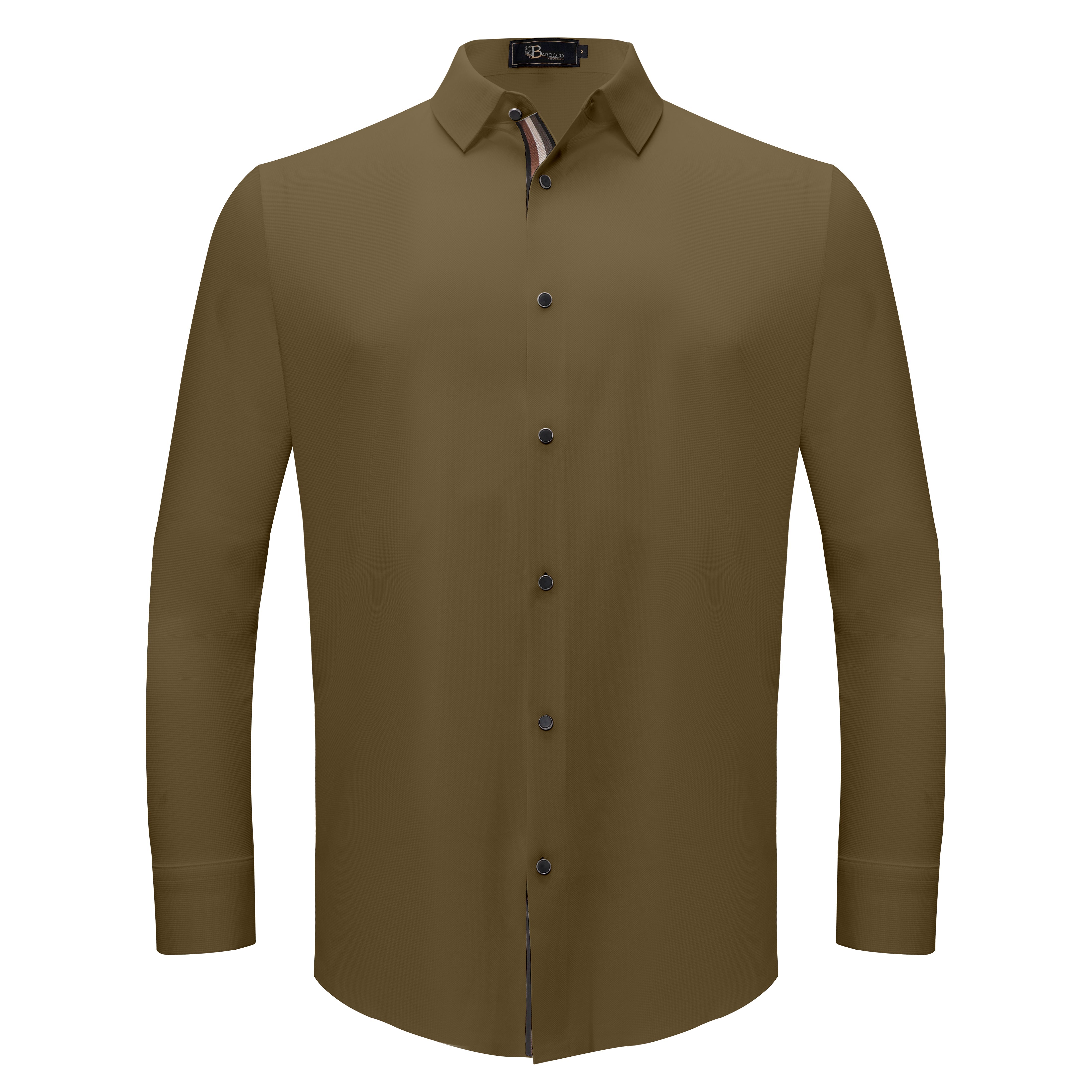 Power Move Button-Up Shirt KHAKI - Dudes Boutique