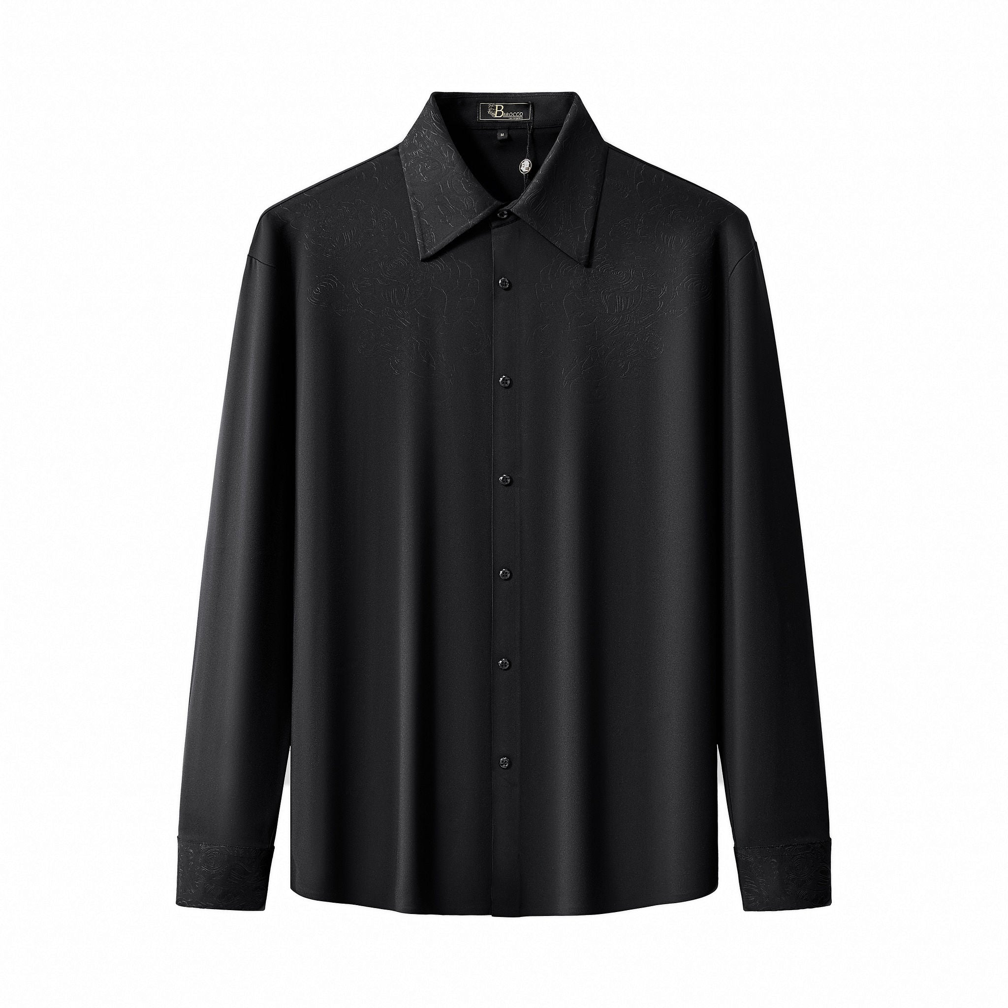 Rose Éclat Emboss Shirt BLACK