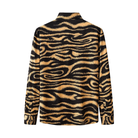 Barocco Golden Mirage Stitchless LS Shirt BLACK/BROWN