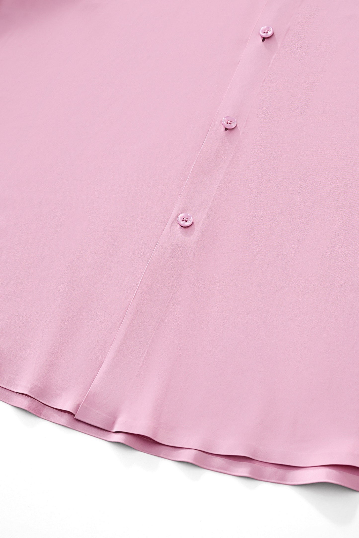 SIGNATURE SATIN STITCHLESS LS Shirt DUSTY PINK