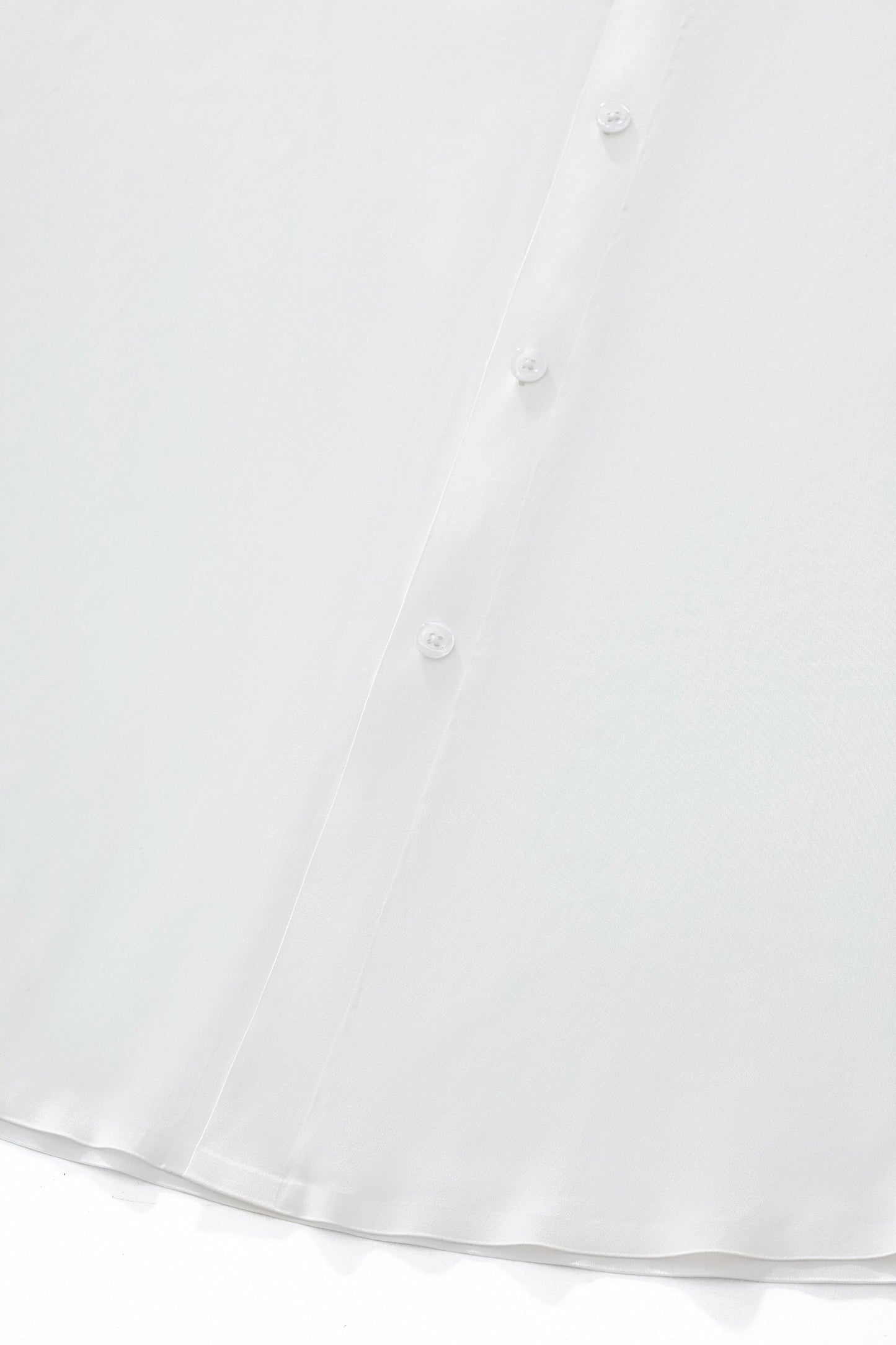 SIGNATURE SATIN STITCHLESS LS Shirt WHITE
