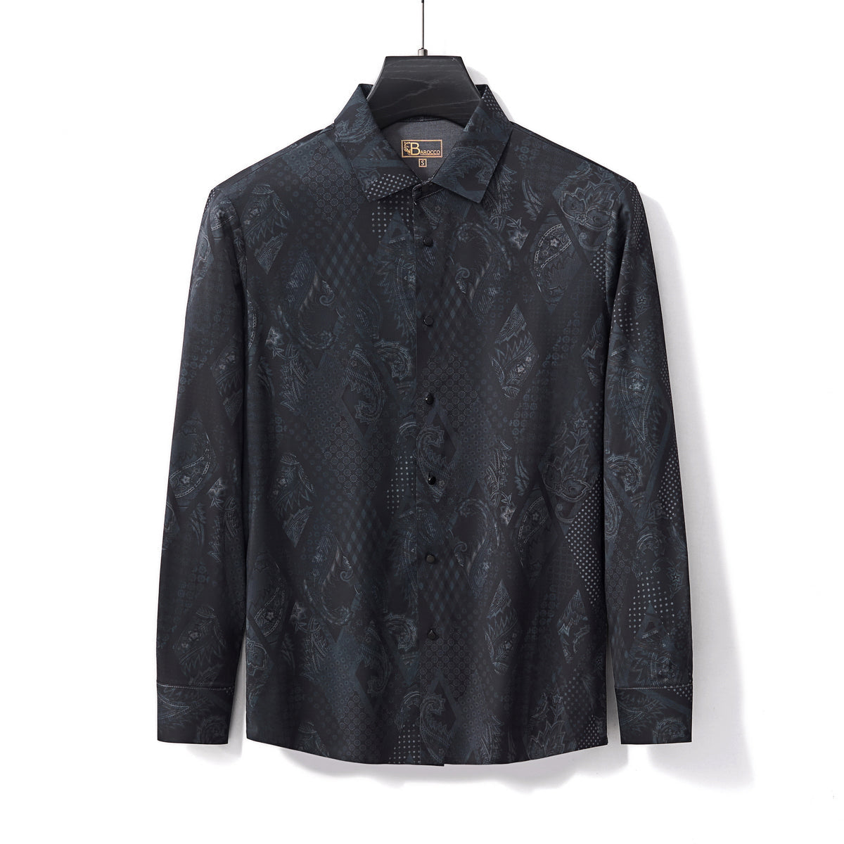 Shadow Bloom Stitchless LS Shirt BLACK