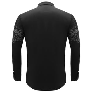 Nightfall Crest Shirt BLACK/GUN SILVER - Dudes Boutique