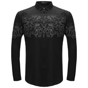 Nightfall Crest Shirt BLACK/GUN SILVER - Dudes Boutique