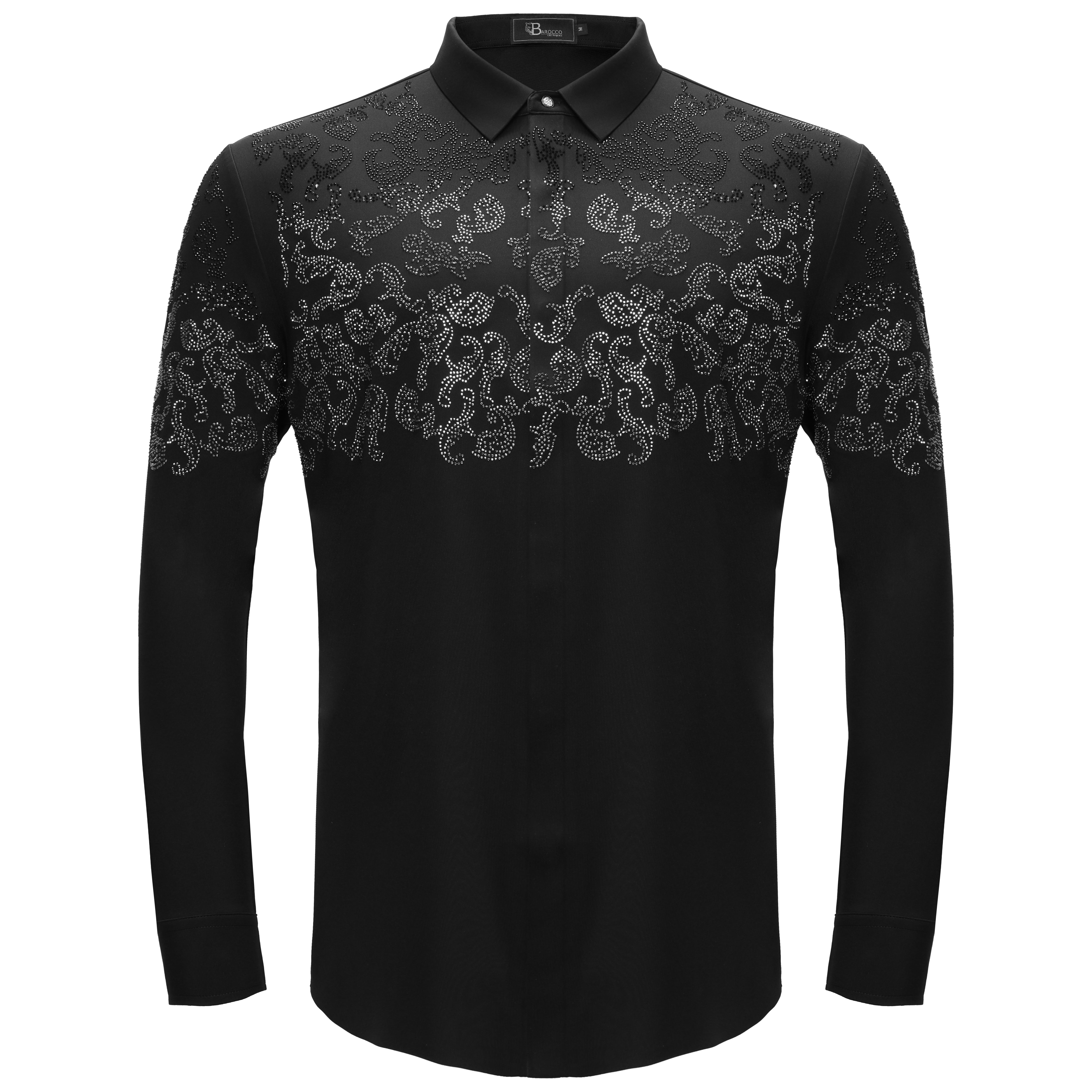 Nightfall Crest Shirt BLACK/GUN SILVER - Dudes Boutique