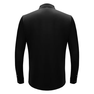 Prime Valor Button-Up Shirt BLACK/SILVER - Dudes Boutique