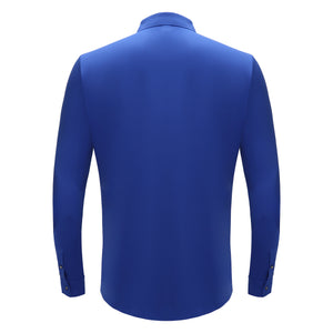 Prime Valor Button-Up Shirt BLUE/GUN - Dudes Boutique