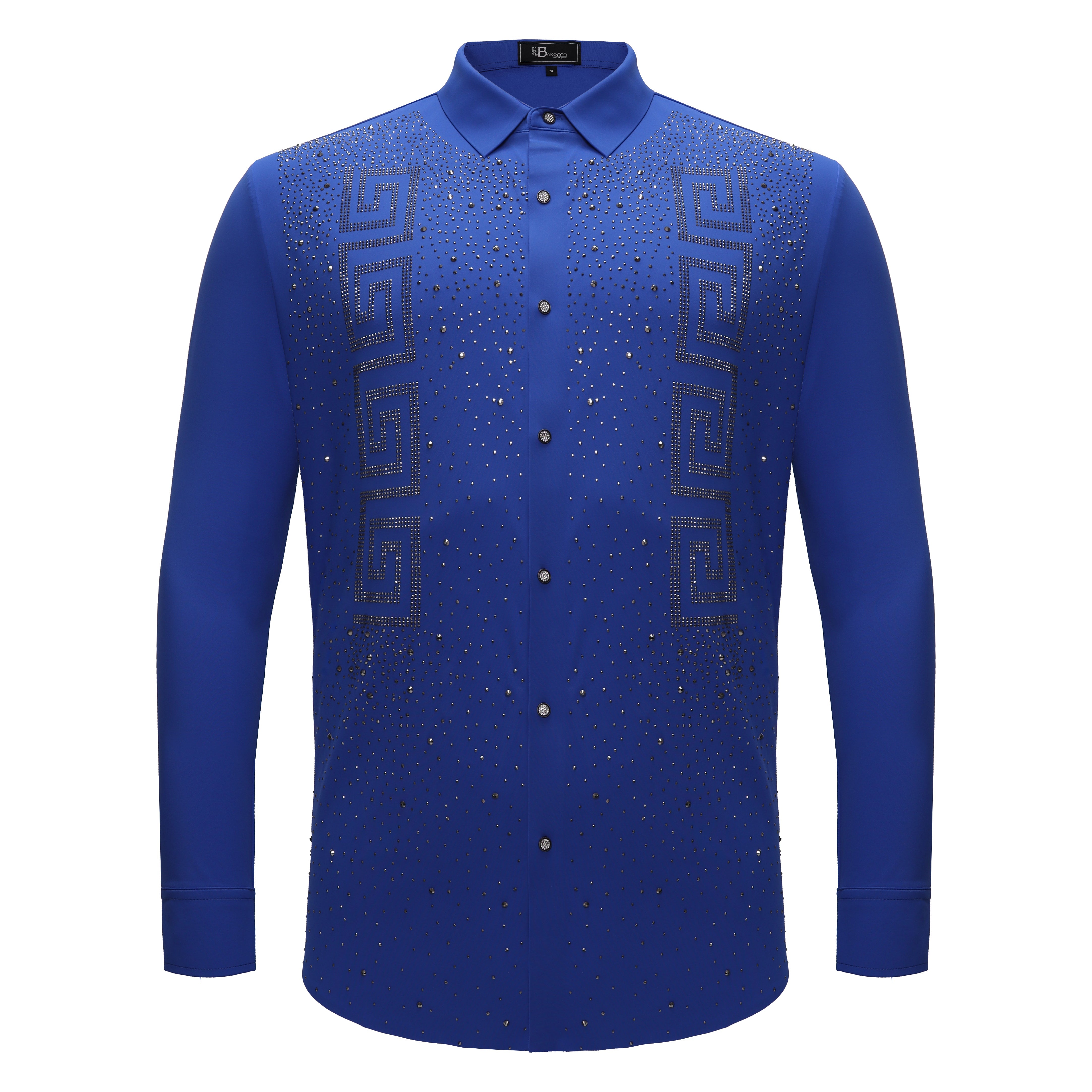Prime Valor Button-Up Shirt BLUE/GUN - Dudes Boutique