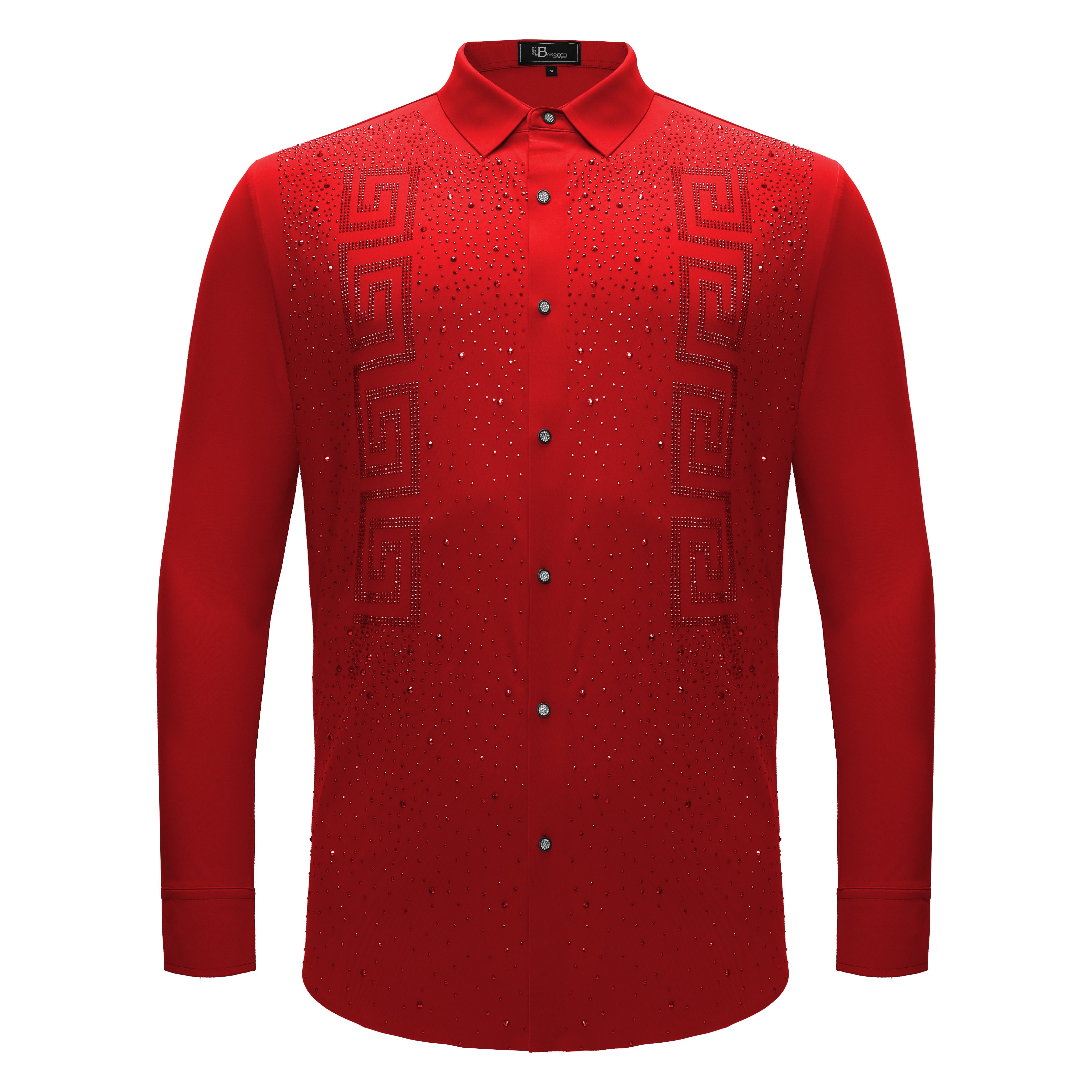 Prime Valor Button-Up Shirt RED/RED - Dudes Boutique