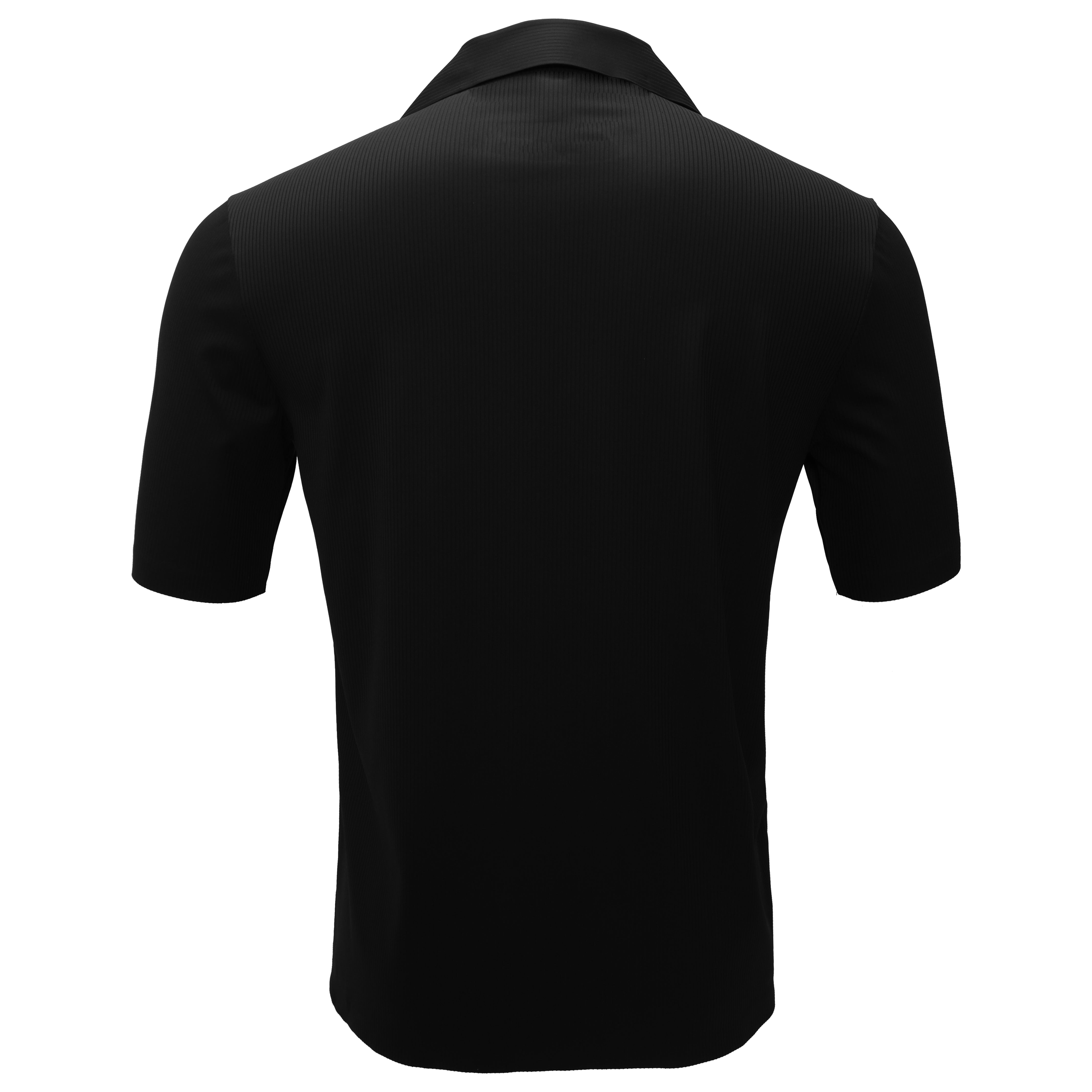 Refined Relaxation Short-Sleeved Button-Up Shirt BLACK