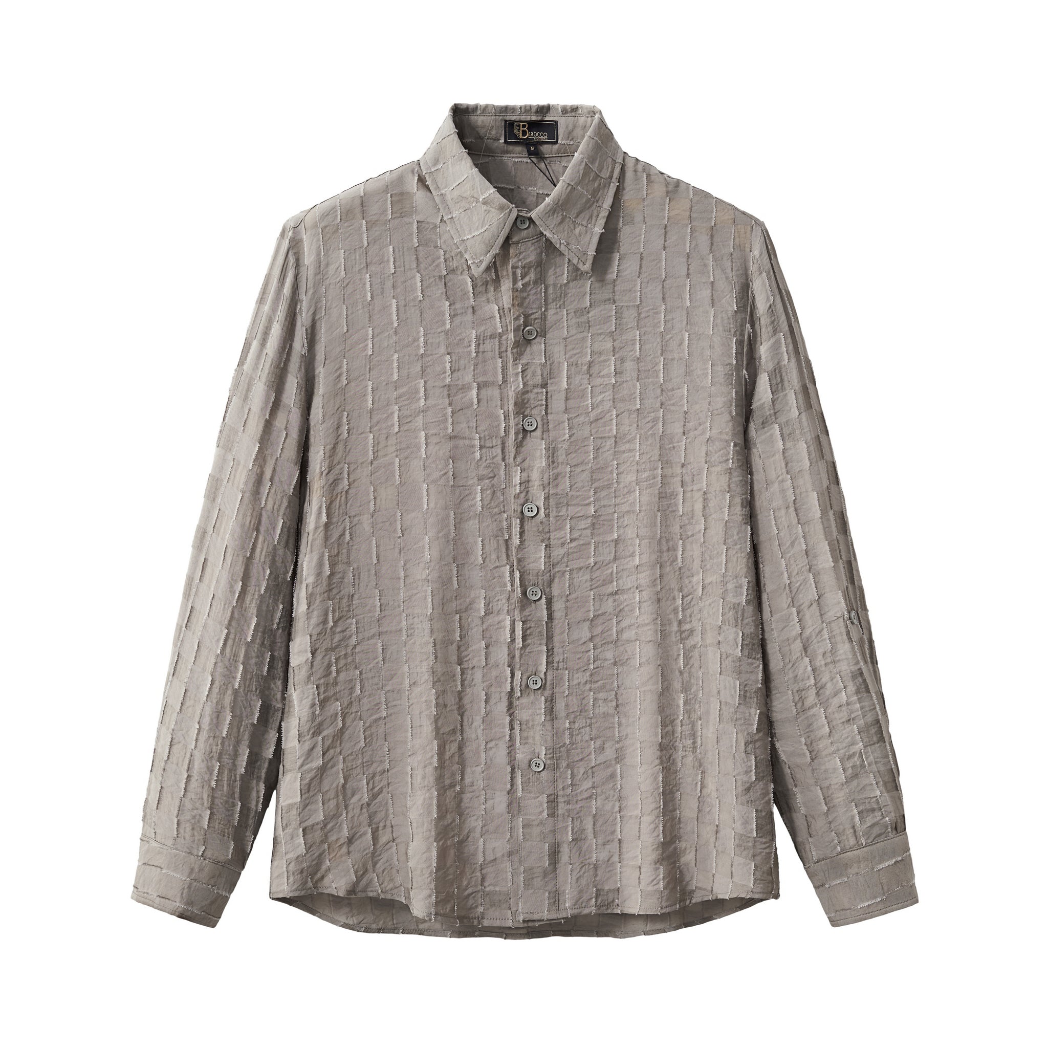 Haven Textured Long Sleeve Shirt GREY