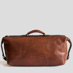 Coronado No.207 CEO Bison Leather Duffle Bag - Walnut - Dudes Boutique