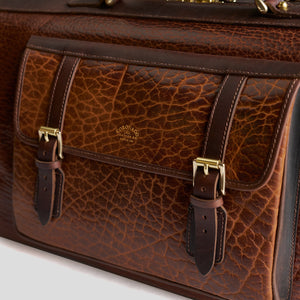 Coronado No.207 CEO Bison Leather Duffle Bag - Walnut - Dudes Boutique
