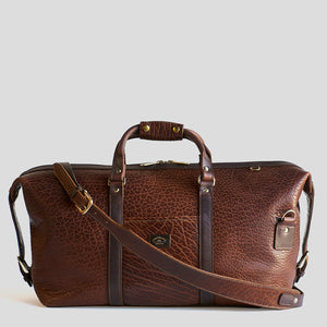 Coronado No.105 Bison Leather Duffle Bag - Walnut - Dudes Boutique