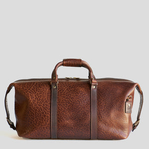 Coronado No.105 Bison Leather Duffle Bag - Walnut - Dudes Boutique