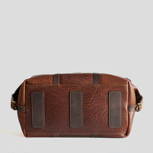 Coronado No.105 Bison Leather Duffle Bag - Walnut - Dudes Boutique