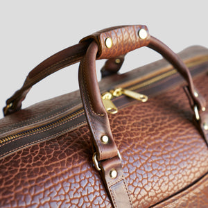 Coronado No.105 Bison Leather Duffle Bag - Walnut - Dudes Boutique