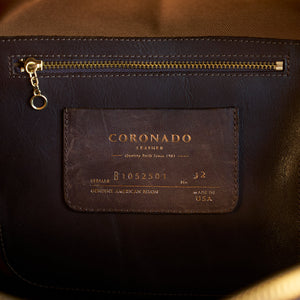 Coronado No.105 Bison Leather Duffle Bag - Walnut - Dudes Boutique