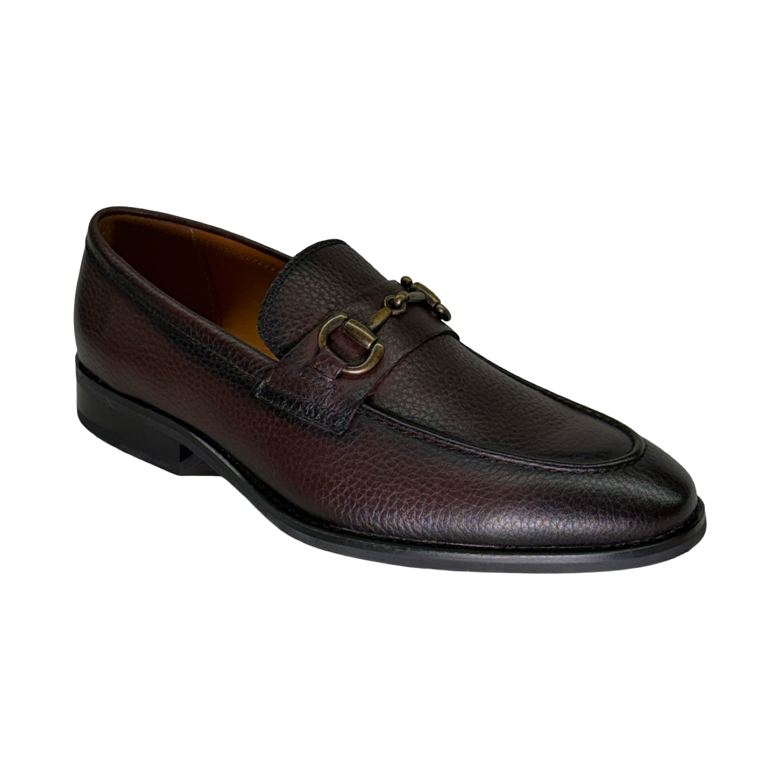 La Milano Garry Dark Brown Leather Bit Loafers