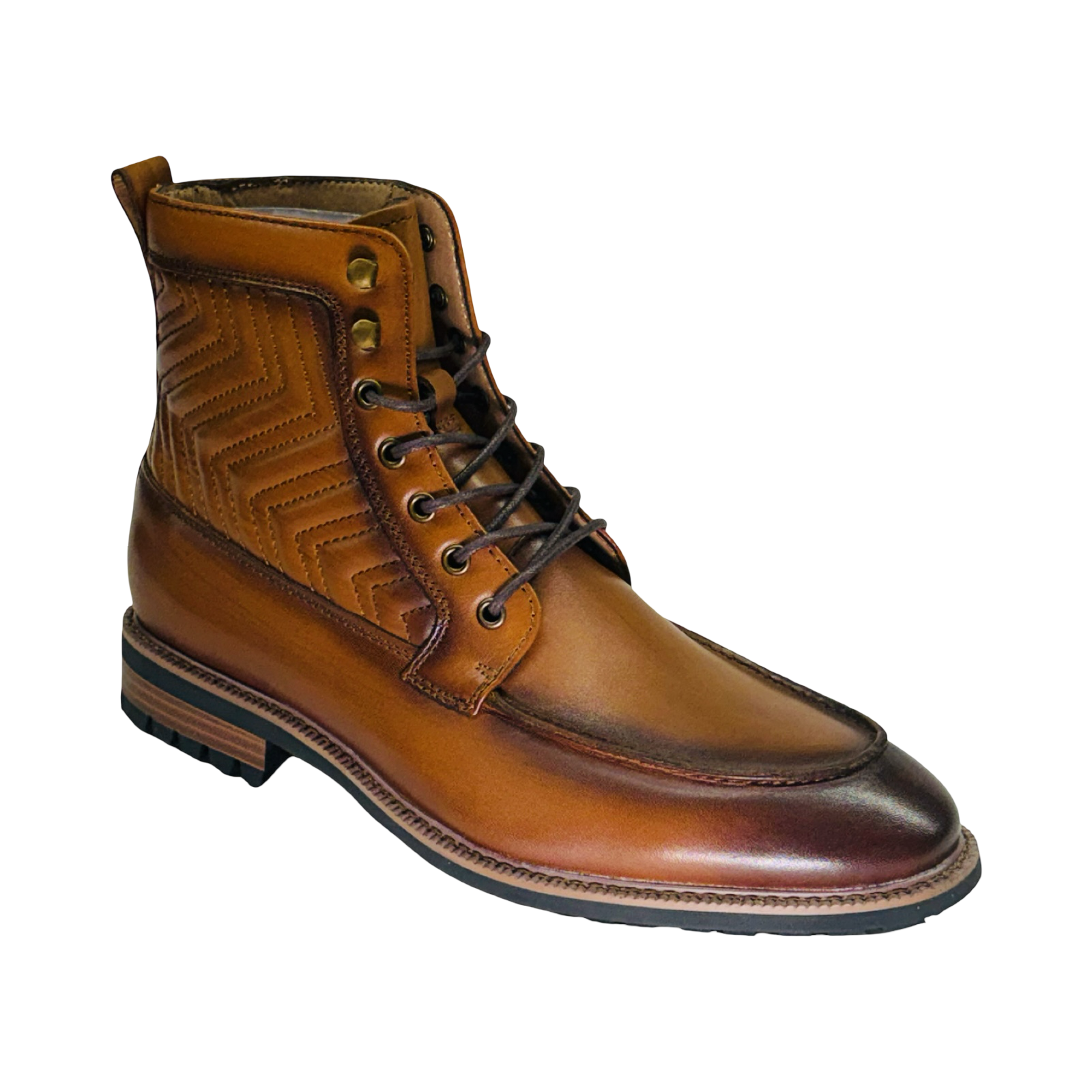 La Milano Jace Cognac Leather Boot