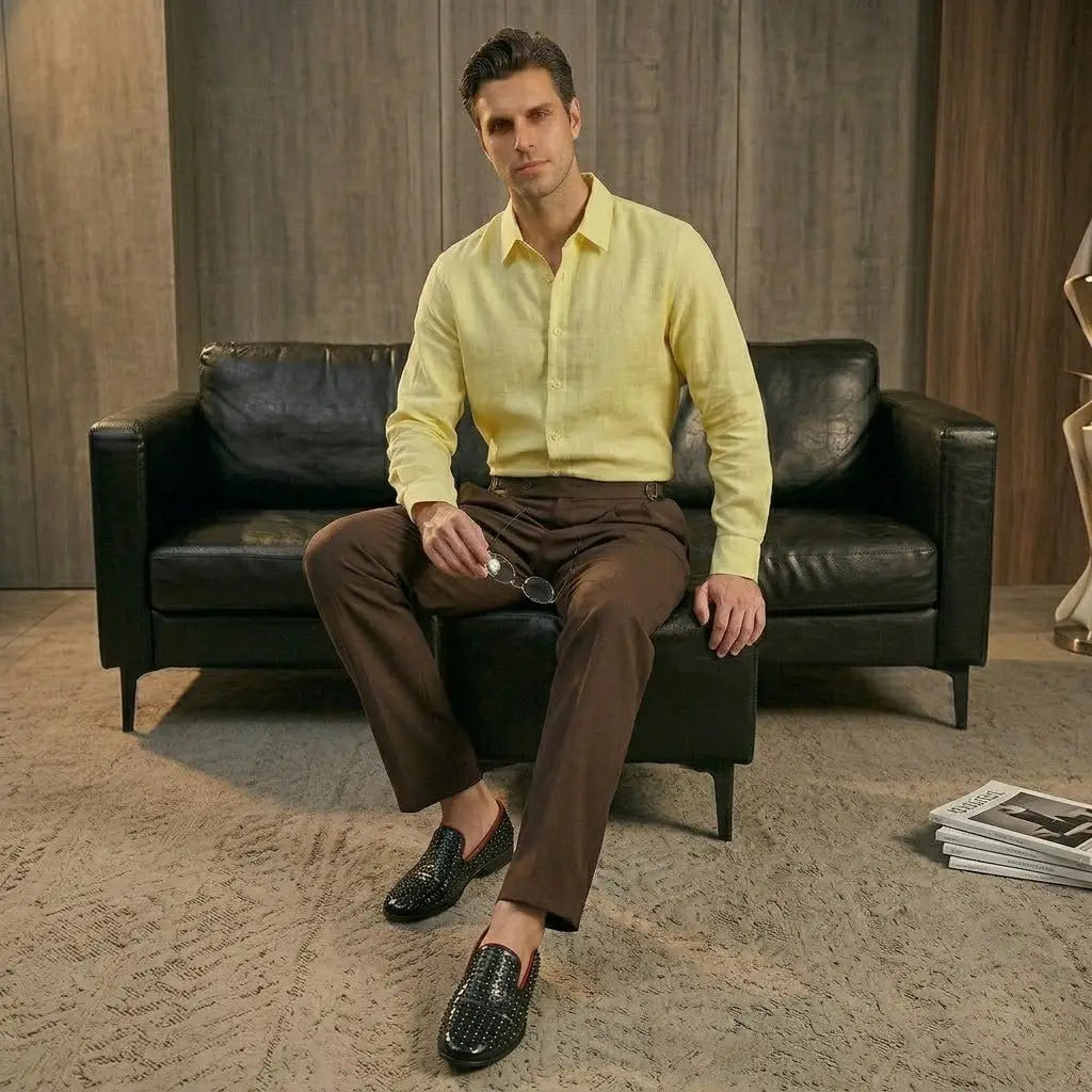 Capri Linen Shirt CANARY