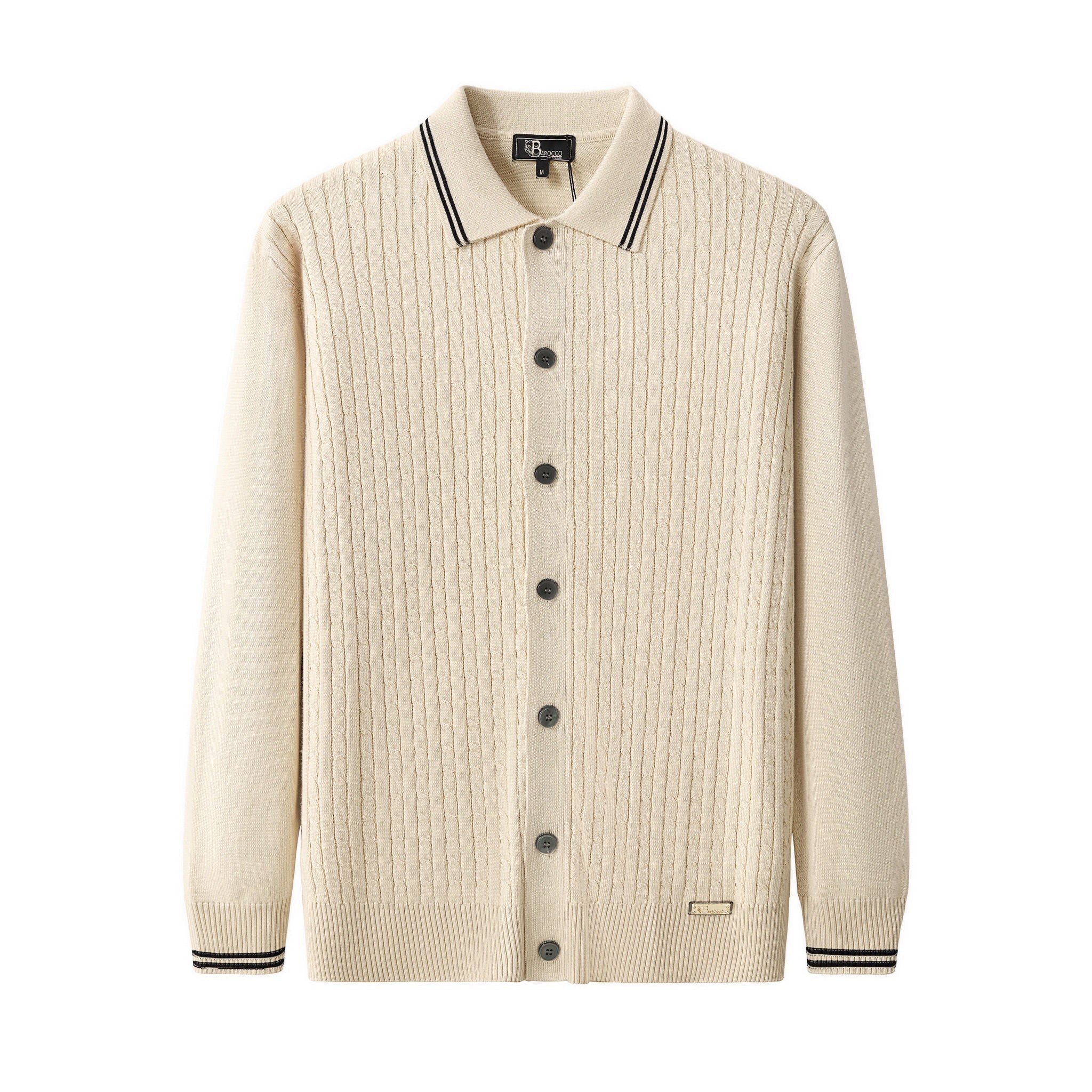 【m.】eaphi CABLE KNIT CARDIGAN ivory CABLE ZIP CARDIGAN