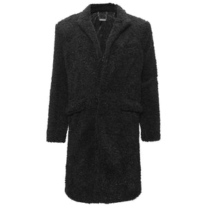 Teddy Comfort Long Coat BLACK - Dudes Boutique