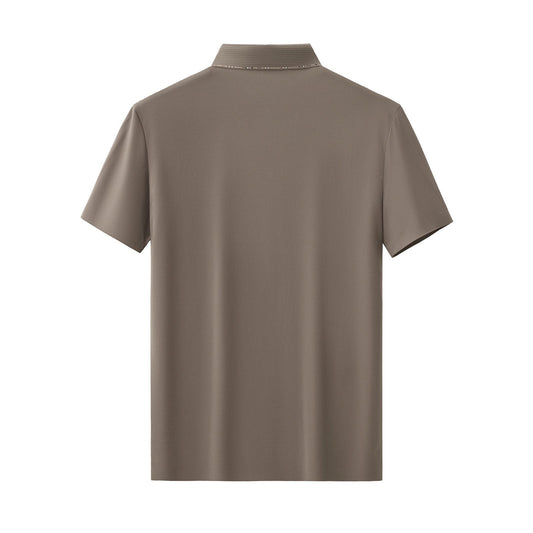Contrast Trim Detail Polo – El Baron BROWN