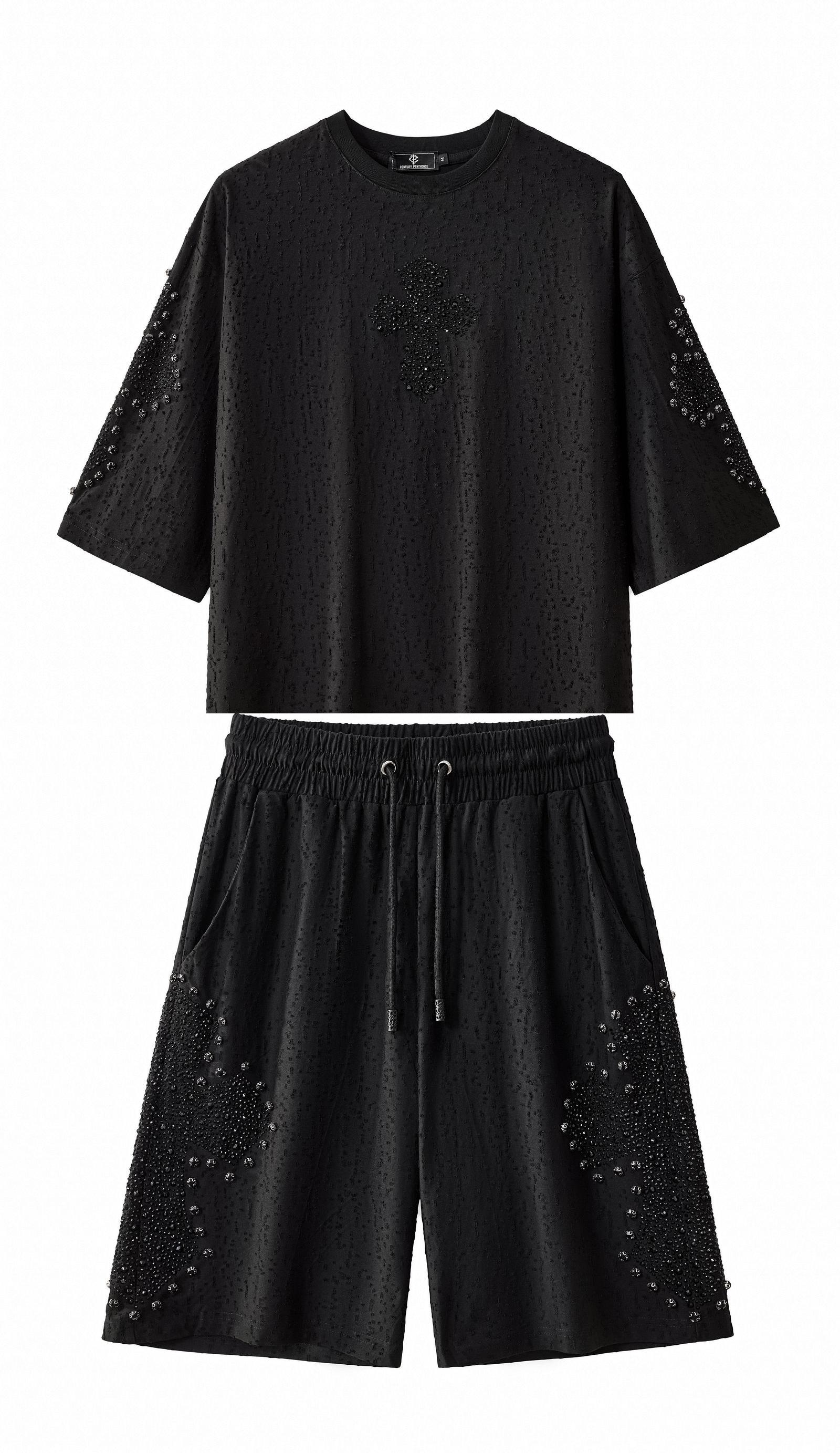 Sanctum Cross Short Set β Century Penthouse BLACK/BLACK