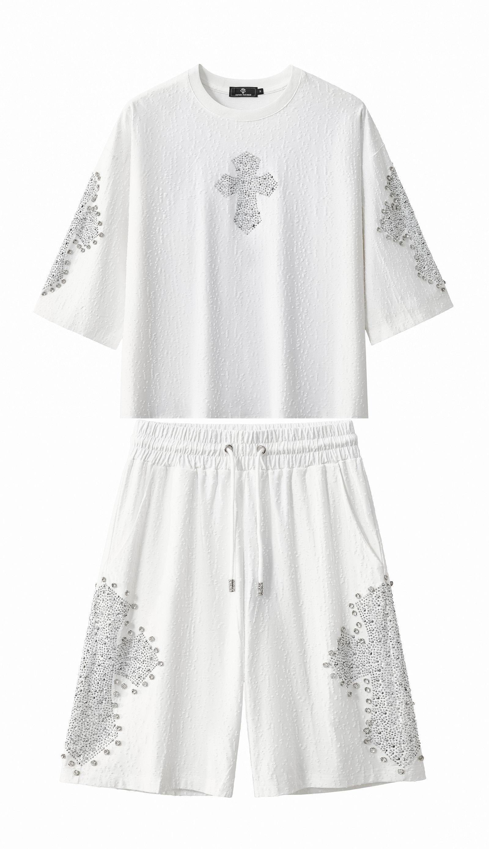 Sanctum Cross Short Set β Century Penthouse WHITE/SILVER