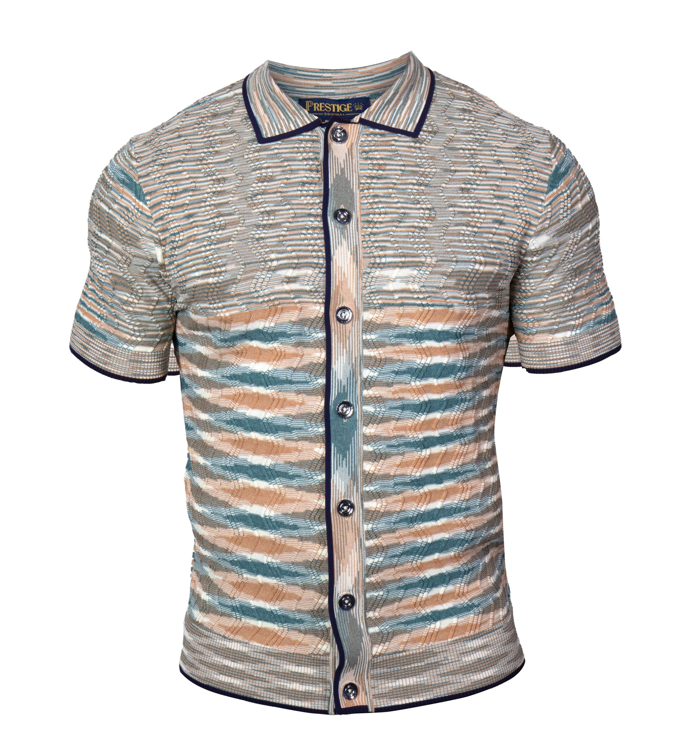 Prestige CMK-6021 Navy Knit Shirt