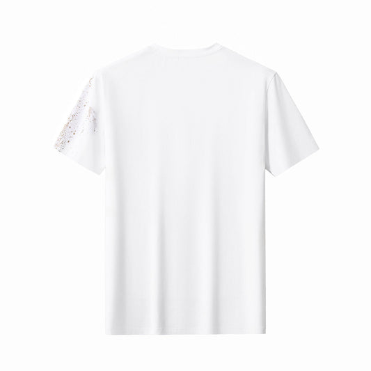 Imperial Leopard Crystal SS Shirt WHITE