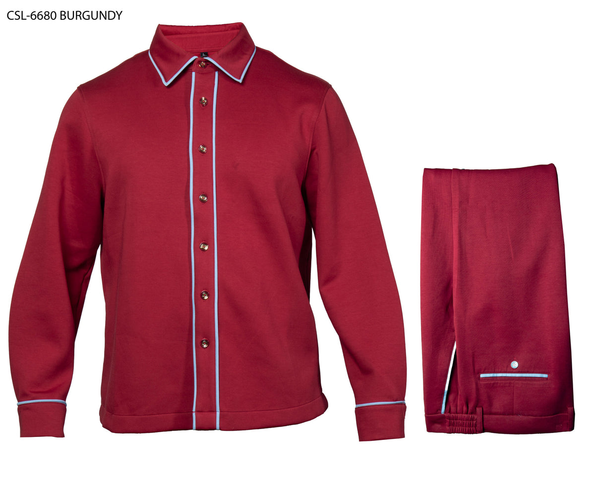Prestige CSL-6680 Burgundy Jogger Set