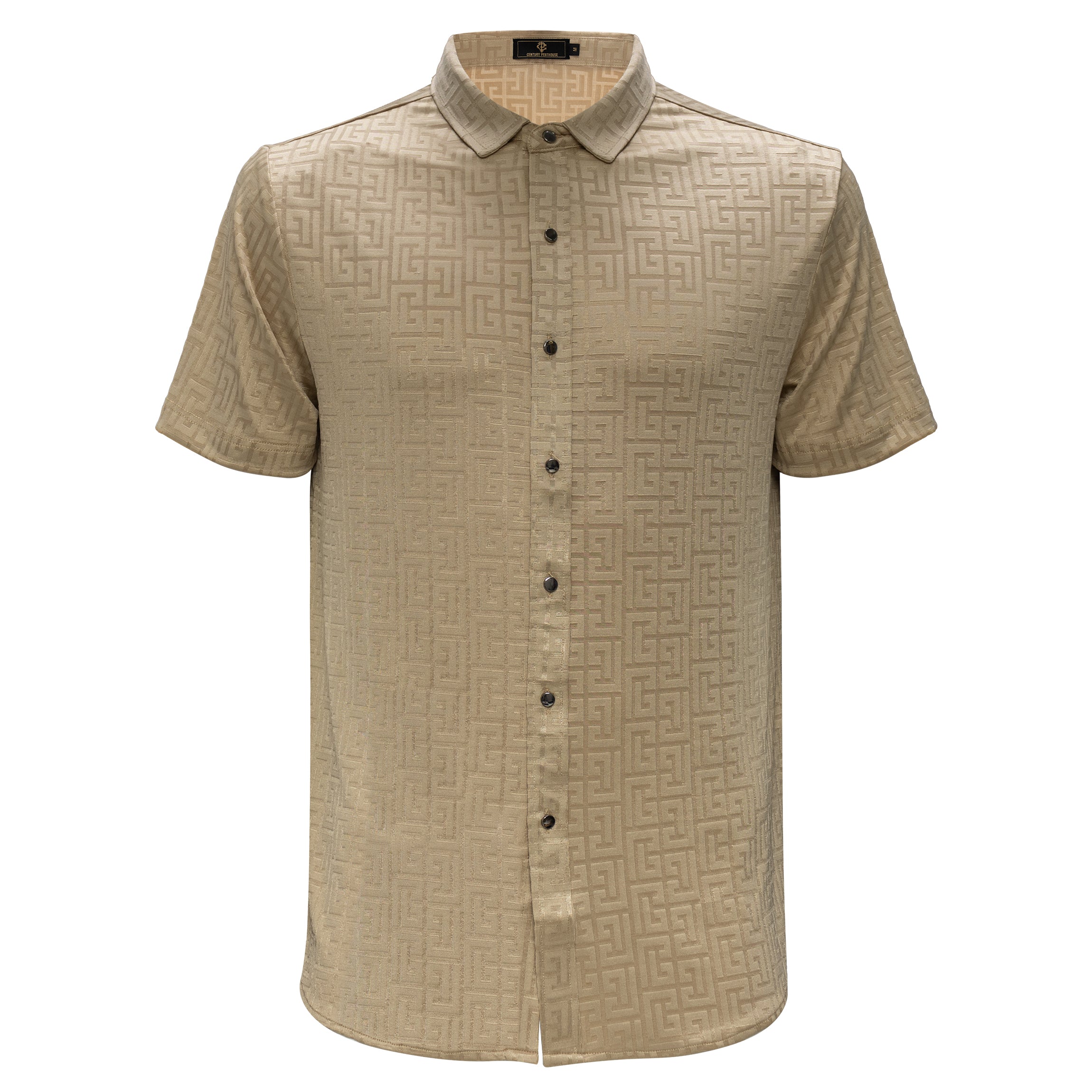 Grecian Grace Shirt - Century Penthouse KHAKI