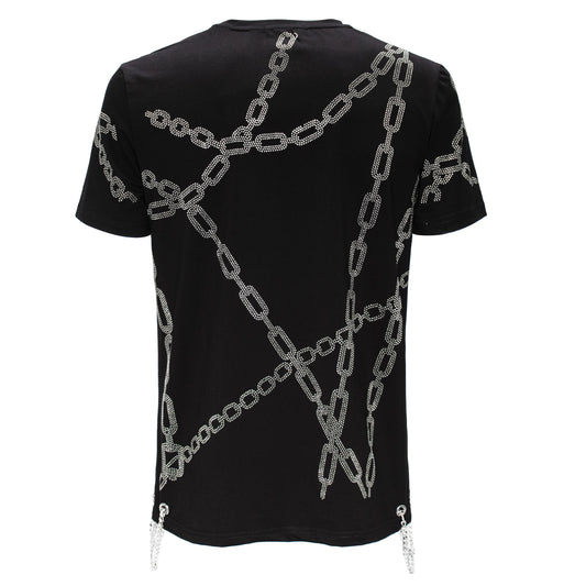 CHAINED CHARISMA - CENTURY PENTHOUSE BLACK/SILVER SHIRT