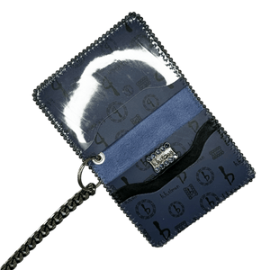 b.b. Simon Chain Wallet – Navy bb Pattern - Dudes Boutique