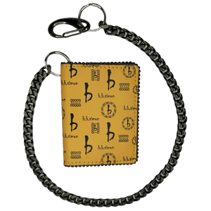 b.b. Simon Chain Wallet – Butterscotch bb Pattern - Dudes Boutique