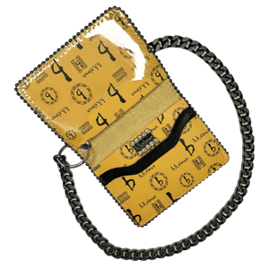 b.b. Simon Chain Wallet – Butterscotch bb Pattern - Dudes Boutique