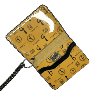 b.b. Simon Chain Wallet – Butterscotch bb Pattern - Dudes Boutique
